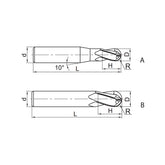 Solid carbide milling Ball nose cutter Semi-finishing GM-4B - Makotools Industrial Supply Tools for Metal Cutting
